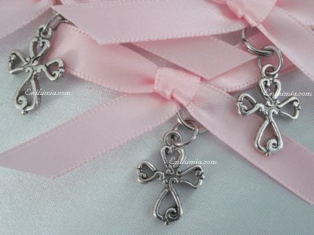 29G.  Baptism Pins with Byzantine Style Cross Pendant